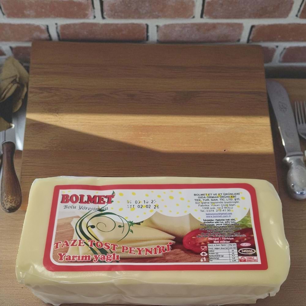 BOLMET TAZE TOST PEYNİRİ